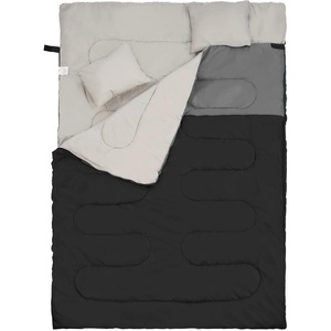 image:imageElevon Sleeping Bag for Adults Teens Kids Cold Warm Weather Portable Waterproof amp Lightweight Compact with Compression Sack for 34 Seasons Camping Backpacking Hiking Travel Indoors Outdoors2person  1pack  Black