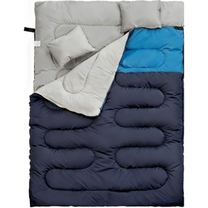 image:imageElevon Sleeping Bag for Adults Teens Kids Cold Warm Weather Portable Waterproof amp Lightweight Compact with Compression Sack for 34 Seasons Camping Backpacking Hiking Travel Indoors Outdoors2person  Navy Blue