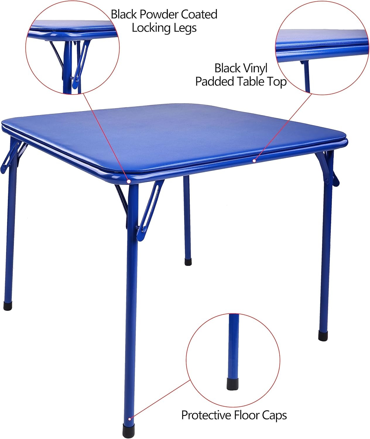image:imageElevon Kids Folding Table Portable with Ultra Soft Padded Cushion BlueTable