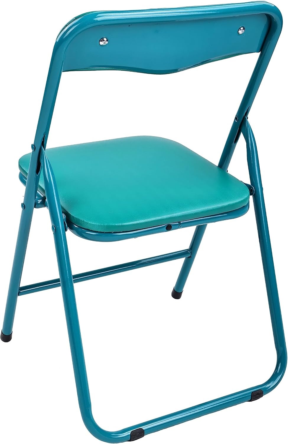 image:imageElevon Pack of 2 FabricVinyl Steel Frame Metal Foam Padded Folding Chairs for Kids Green and Red