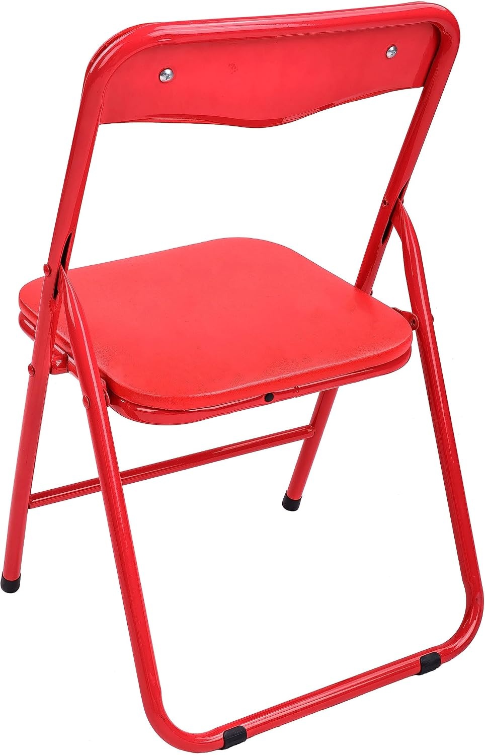 image:imageElevon Pack of 2 FabricVinyl Steel Frame Metal Foam Padded Folding Chairs for Kids Green and Red