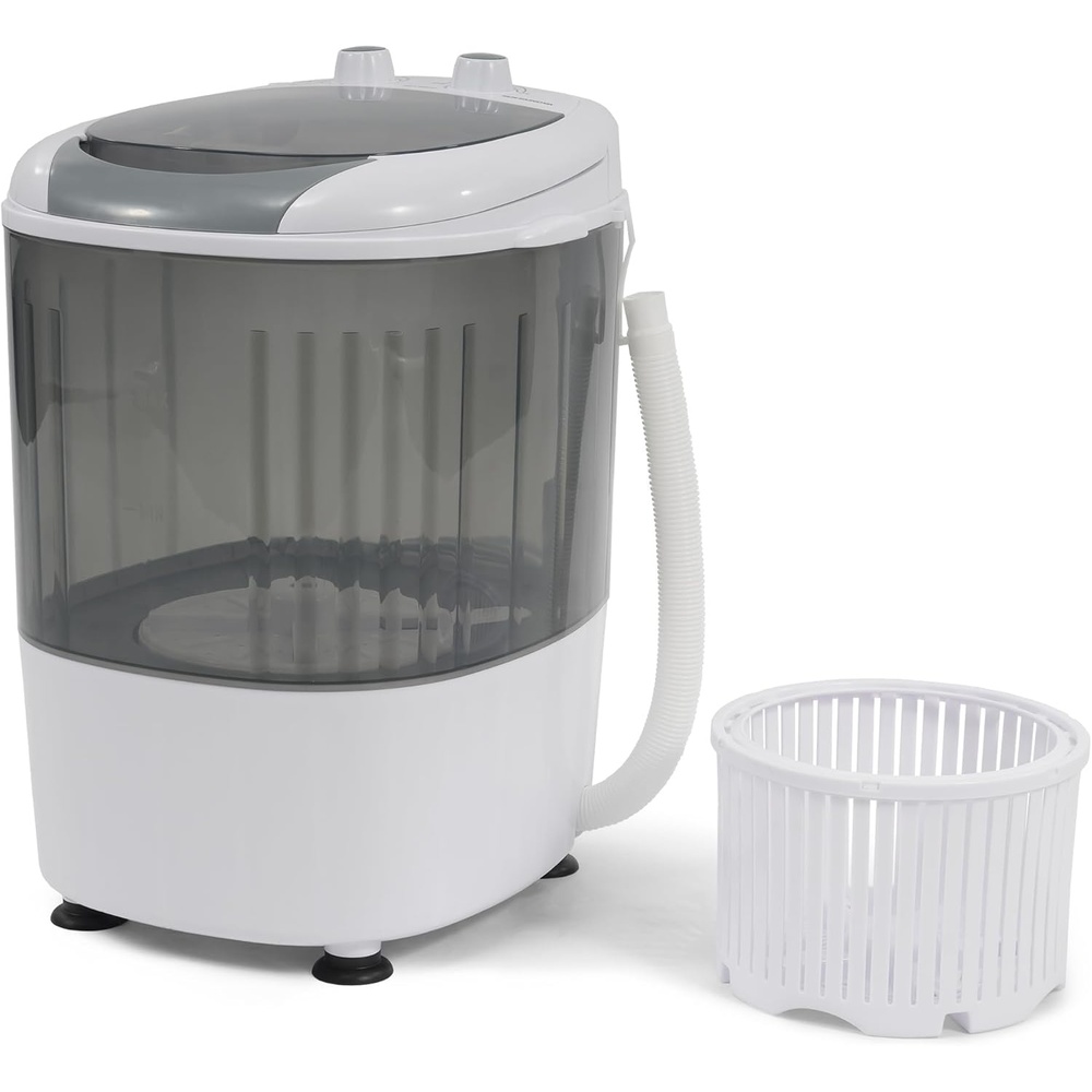 image:imageElevon Portable Washing machine 20lbs Mini Compact Laundry Washing Machine Twin Tub 12lbs Washer amp 8lbs Spinner Clothes Washer Machine with Drain Pump for Apartment Dormitory and RVsMini Gray