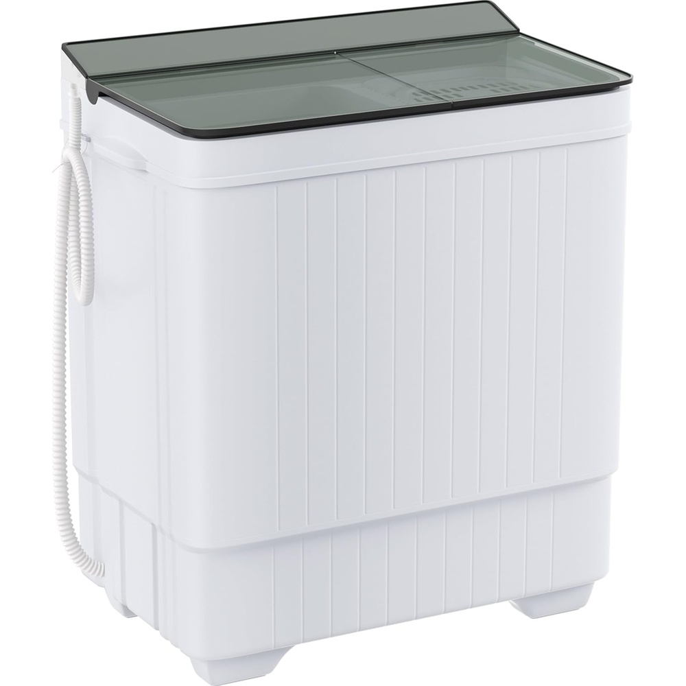 image:imageElevon Portable Washing machine 20lbs Mini Compact Laundry Washing Machine Twin Tub 12lbs Washer amp 8lbs Spinner Clothes Washer Machine with Drain Pump for Apartment Dormitory and RVs188LBS