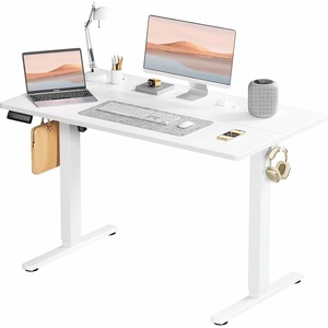 image:imageElevon Electric Adjustable Height Standing Desk  48 x 24 inch Sit to Stand Up Desk with Splice Board Rising Home Office Computer Table with 2 Hook and Wire Hole for WorkRustic Brown