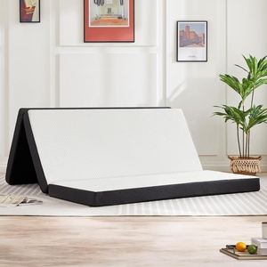 image:imageElevon Folding Mattress 3inch 4inch Trifold Memory Foam Mattress Topper with Washable Cover Foldable Floor Mattress Guest Bed Camping Road Trip Full or Queen