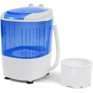 image:imageElevon Portable Washing machine 20lbs Mini Compact Laundry Washing Machine Twin Tub 12lbs Washer amp 8lbs Spinner Clothes Washer Machine with Drain Pump for Apartment Dormitory and RVsMini  Blue