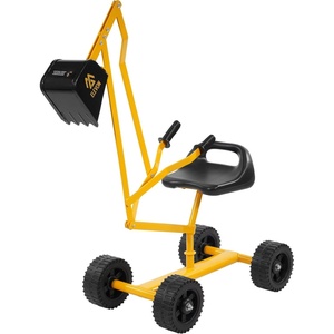 image:imageElevon Sand Digger Kids Excavator Ride On Toy Beach Toys Outdoor Sandbox Toy Digger Steel Excavator Crane Rotates 360 with Stabilizing Base Sand Toys Backyard Sandbox Dirt and Snow  YellowDigger with Wheels