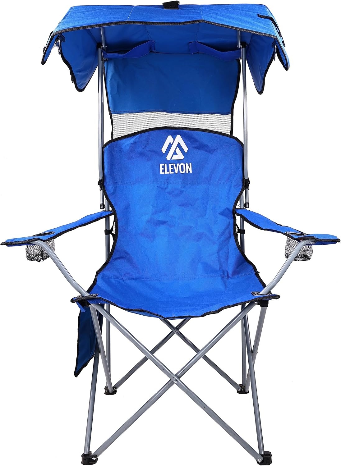 image:imageElevon Canopy Chair Folding Camping Recliner Support with Carrying Bag BlueBlue