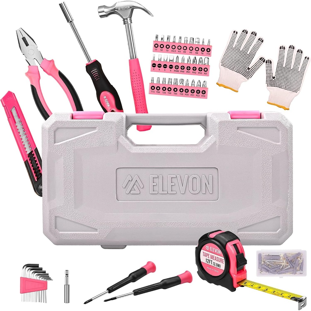 image:imageELEVON Home Repair Tool Kit Socket Wrench General Home Auto Repair Tool Combination Package Mixed Tool Set Hand Tool Kit with Toolbox Storage Case 232 Piece131 PCS