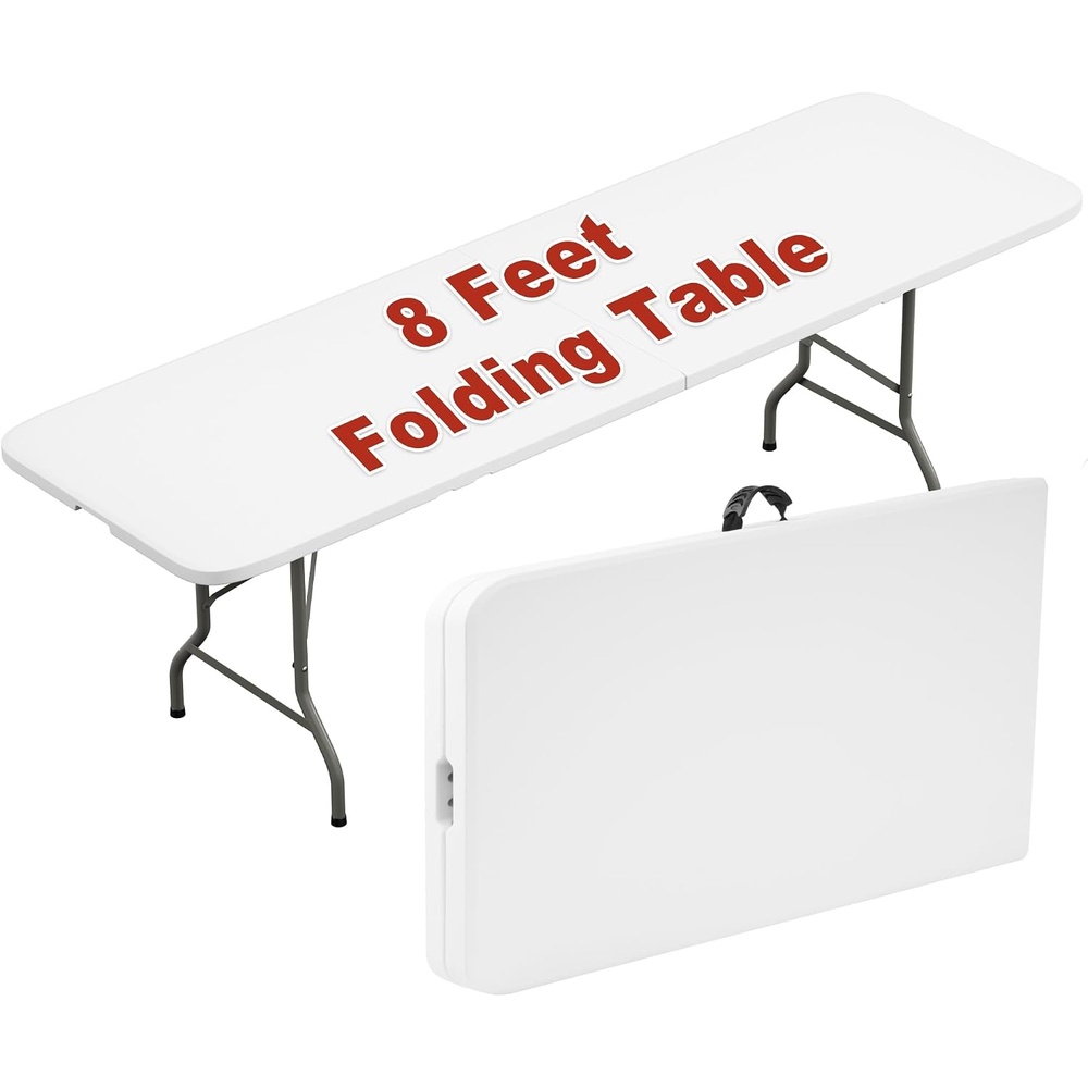 image:imageElevon Folding Table 4 Feet Heavy Duty FoldinHalf Utility Table Indoor Outdoor for Camping Picnic Party4 feet