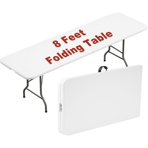 image:imageElevon Folding Table 4 Feet Heavy Duty FoldinHalf Utility Table Indoor Outdoor for Camping Picnic Party4 feet
